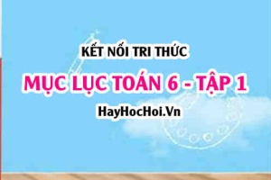 Mục lục SGK Toán 6 tập 1 Kết nối tri thức - Lý thuyết và bài tập Toán 6 tập 1 Kết nối tri thức
